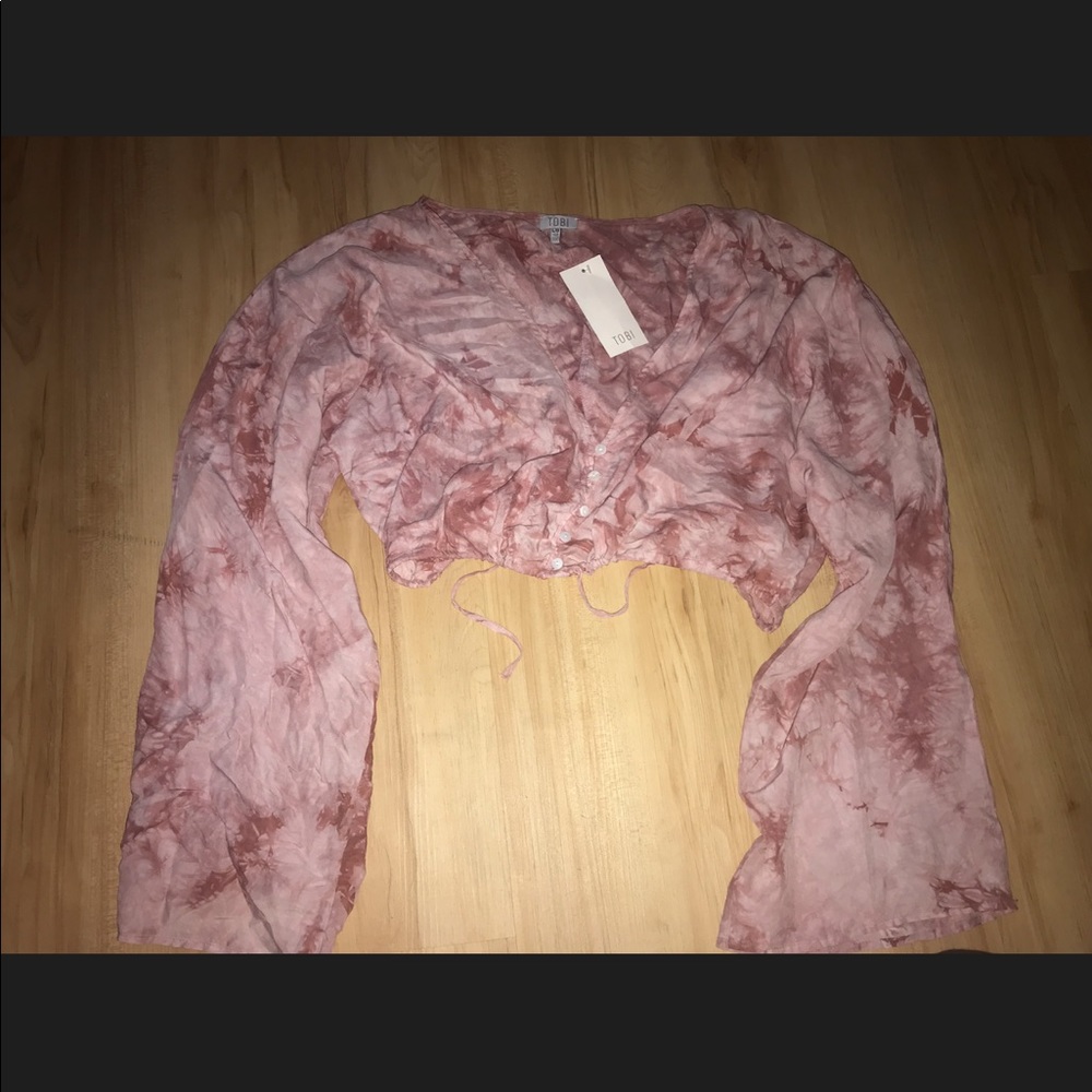 Tobi Crop Tie dye top